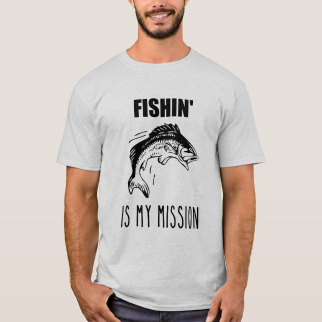 Fishin är min skjorta för beskickningfiskare T T Shirt (Framsida)