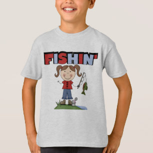 Fishin flickaT-tröja och gåvor T Shirt