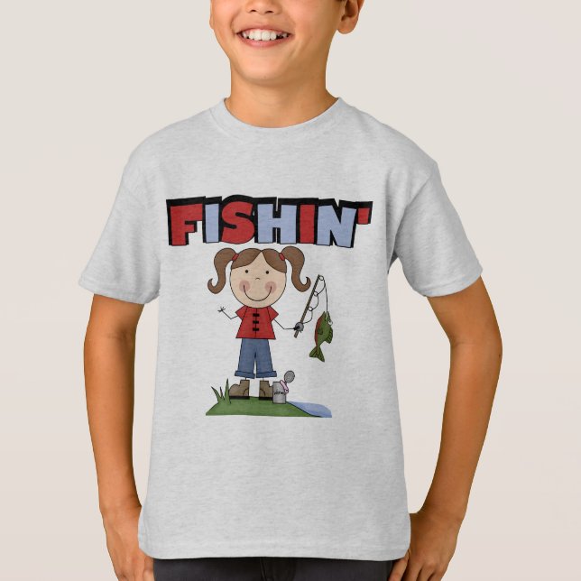 Fishin flickaT-tröja och gåvor T Shirt (Framsida)