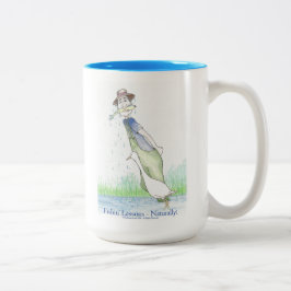 Fishin' Lessons - Naturally! Coffee Mug Två-Tonad Mugg