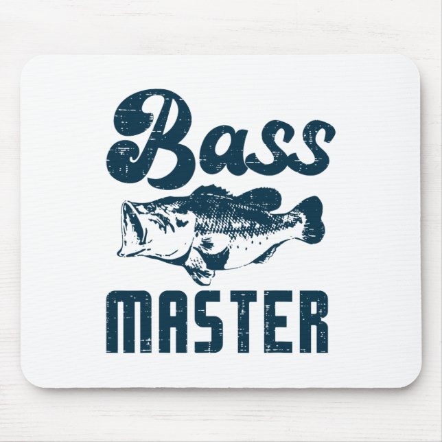Fishing B Master Funny Largemouth Angler Men Women Musmatta (Framsidan)