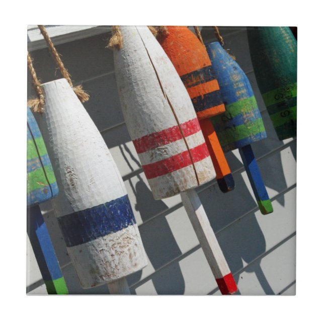 Fishing Bouy Tile Kakelplatta (Framsidan)