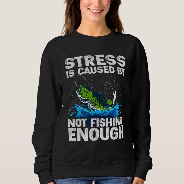 Fishing Design For Men Women Bass Fly Fishing T Shirt (Framsida)
