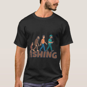 Fishing Evolution Comic Edition â€“ Rolig Fiskare T Shirt