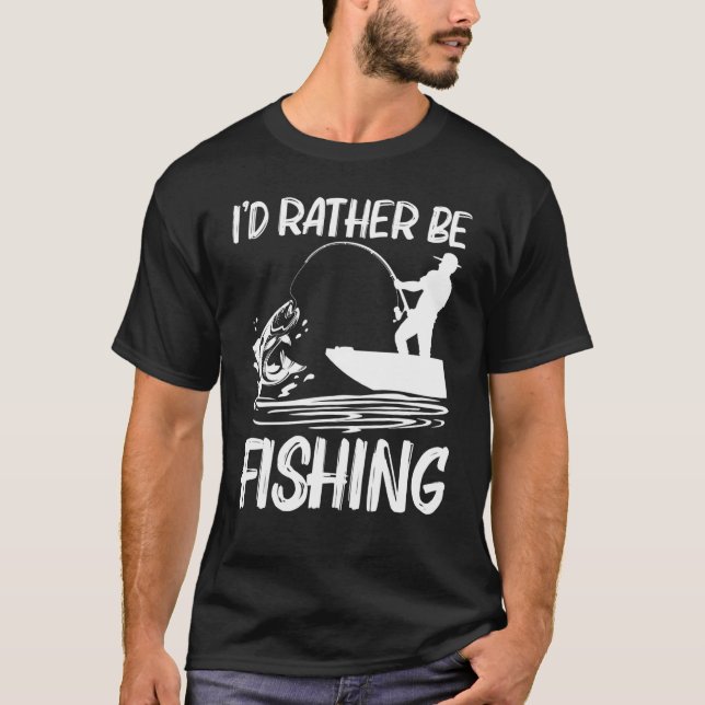 Fishing For Men Women Fisherman Bait Boat Trip T Shirt (Framsida)