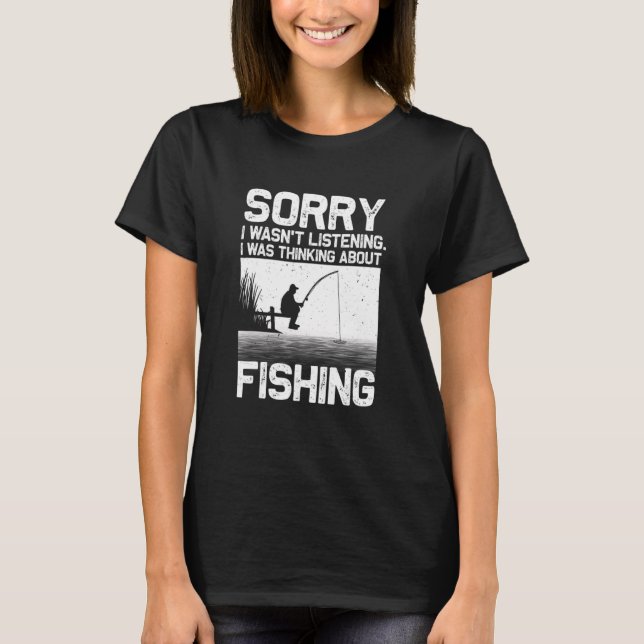 Fishing For Men Women Trout Bass Fisherman Vacatio T Shirt (Framsida)