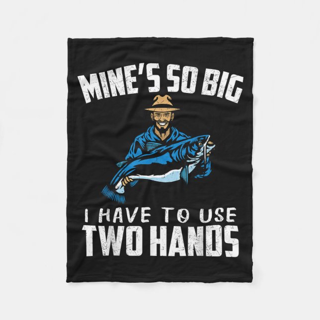 Fishing Funny Shirt Sarcasm Quotes Joke Hobbies Hu Fleecefilt (Framsidan)