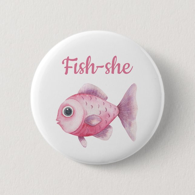 Fishing Gender Reveal - Team Girl Fish-she Knapp (Framsida)