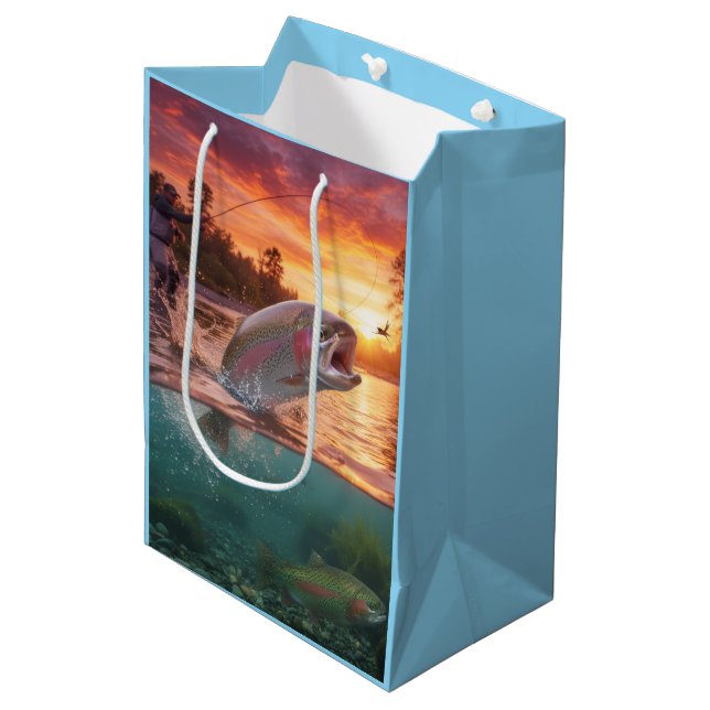 Fishing Gift Back, Rainbow Trout / Fish (Framsidan Vinklad)