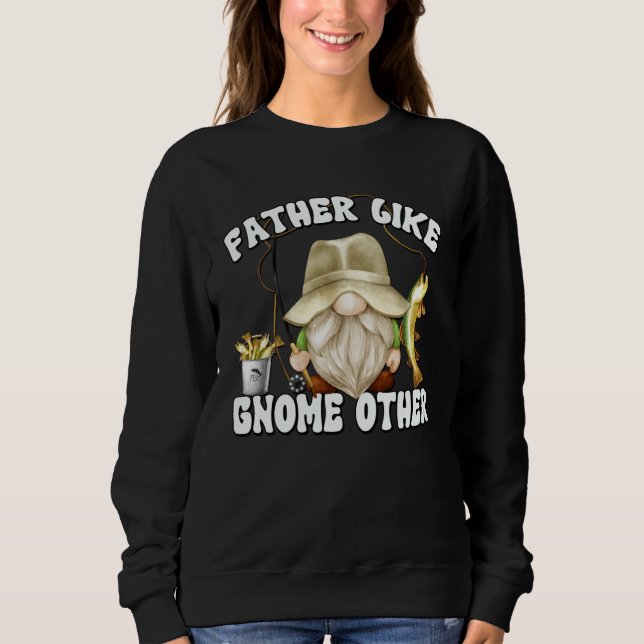 Fishing  Grandpa Gnome Graphic For Fishing Dad T Shirt (Framsida)