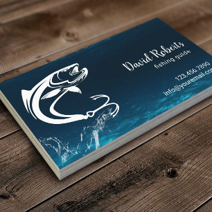 Fishing Guide Bait Shop Underwater fishing charter Visitkort