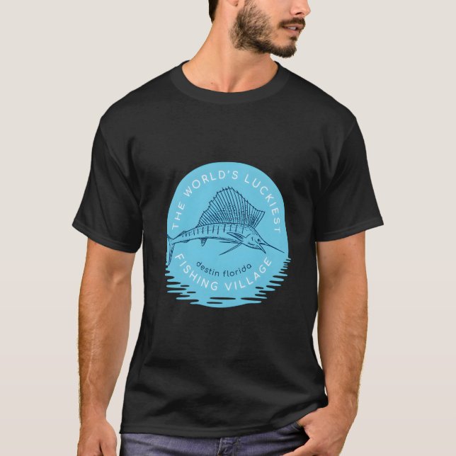 Fishing In Destin Florida Swordfish Beach For Him T Shirt (Framsida)