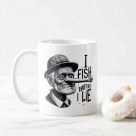 Fishing Lie Joke Mug Kaffemugg