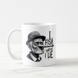Fishing Lie Joke Mug Kaffemugg