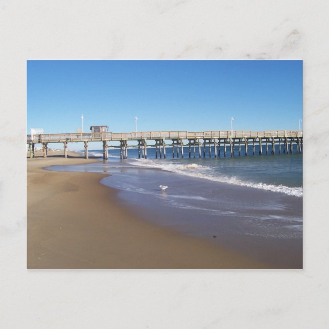 Fishing Pier på Sandbridge, VA. Vykort (Framsida)