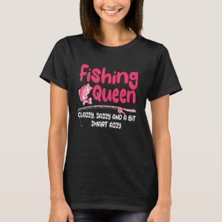 Fishing Queen Fishing Fisher Girl Women T Shirt