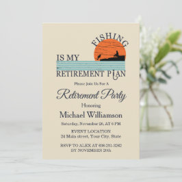 Fishing Retirement Party Invitation Inbjudningar
