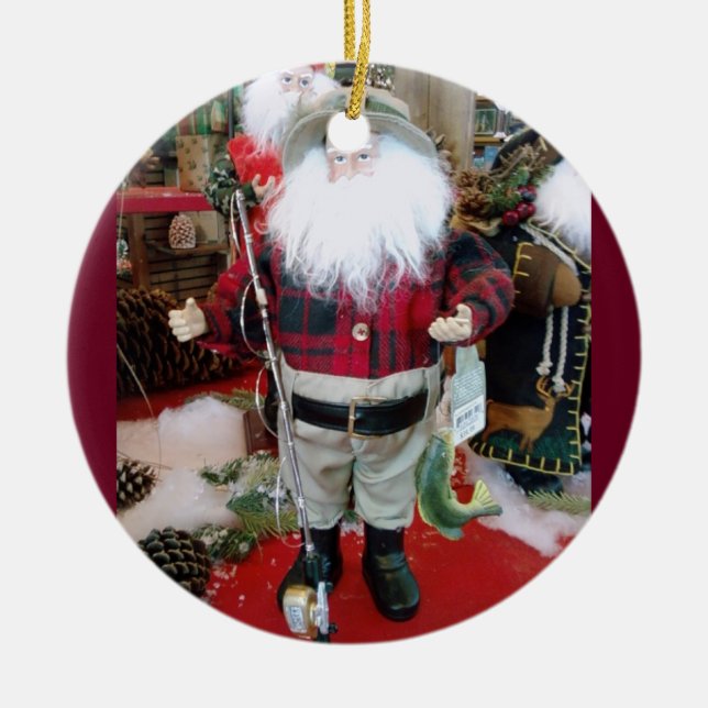 FISHING SANTA CHRISTMAS ORNAMENT (Framsidan)