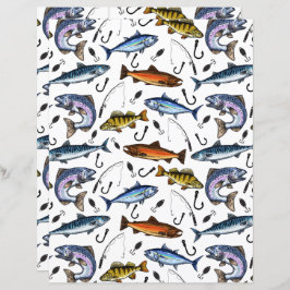 Fishing Scrapbook Paper