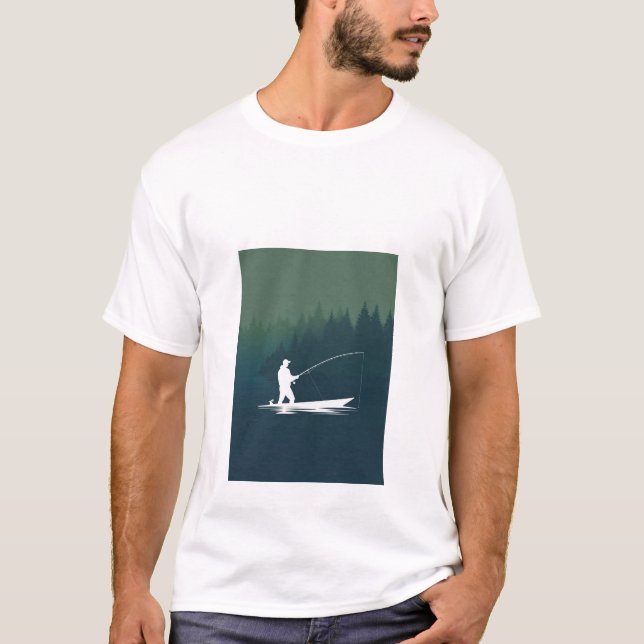 Fishing Serenity T Shirt (Framsida)