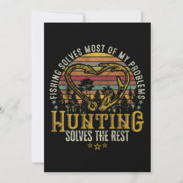 Fishing & Shed Hunter Antler Elk, Hjort Hunting Inbjudningar