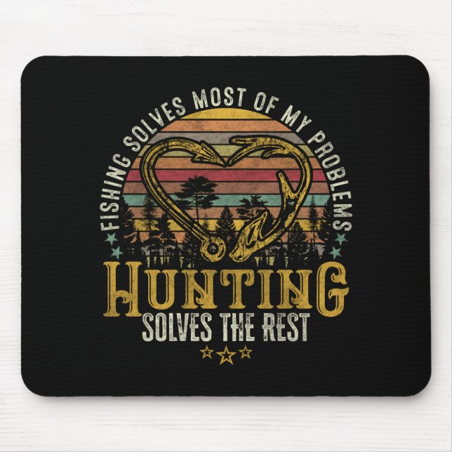 Fishing & Shed Hunter Antler Elk, Hjort Hunting Musmatta (Framsidan)