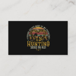 Fishing & Shed Hunter Antler Elk, Hjort Hunting Visitkort
