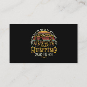 Fishing & Shed Hunter Antler Elk, Hjort Hunting Visitkort