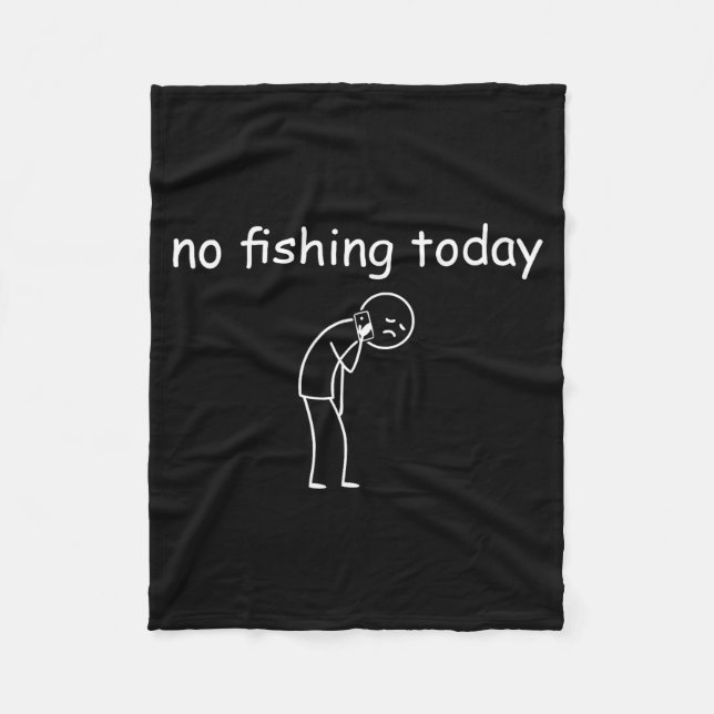 Fishing Shirts For Men - Fishing - No Fishing Toda Fleecefilt (Framsidan)