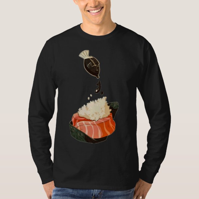 Fishing Sushi T Shirt (Framsida)