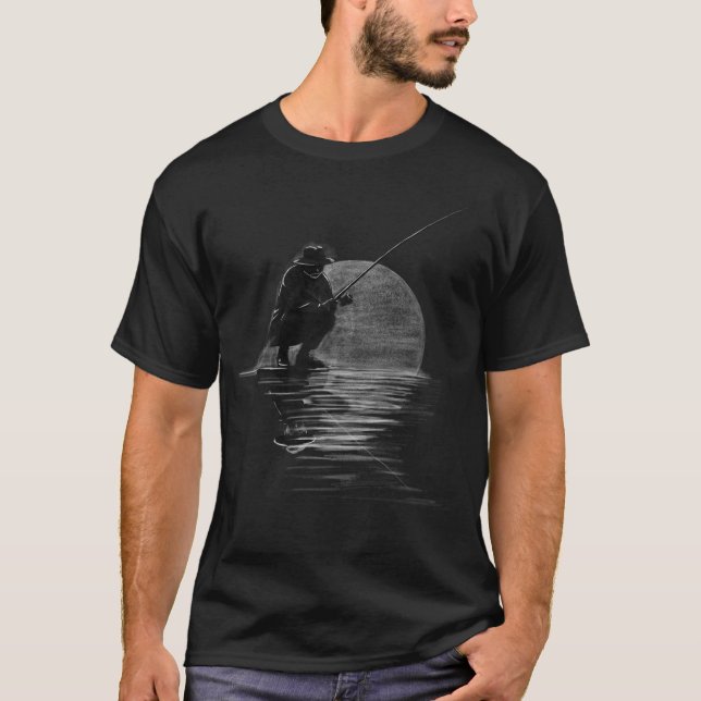 Fishing USA 250 Flagga T Shirt (Framsida)