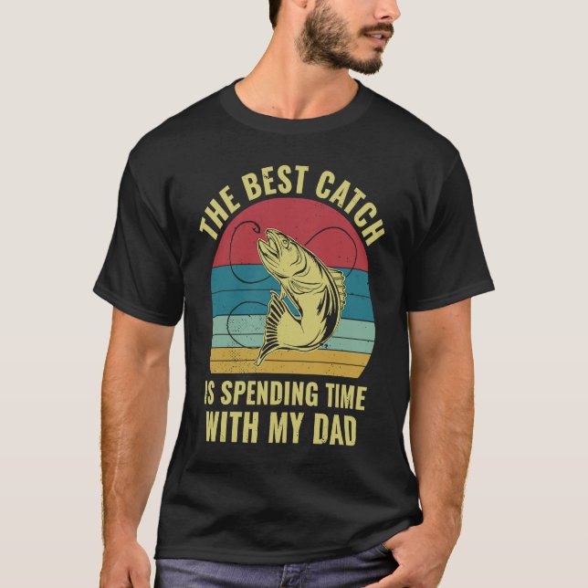 Fishing With Daddy Father and Son Daughter Matchin T Shirt (Framsida)