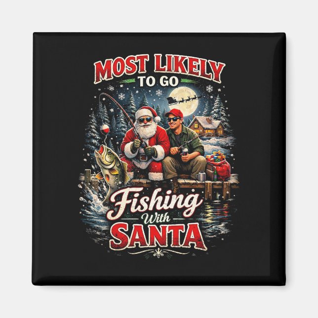 Fishing with Santa Magnet (Framsidan)