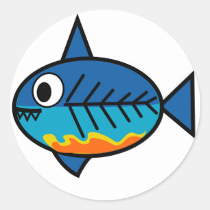FishingTruths klistermärke som presenterar Hugo.