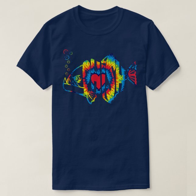 Fishjam, Tiedye Tee for Fisherman, Fish (Design framsida)