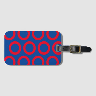 Fishman Donut Phish Design Resväskemärke Bagagebricka