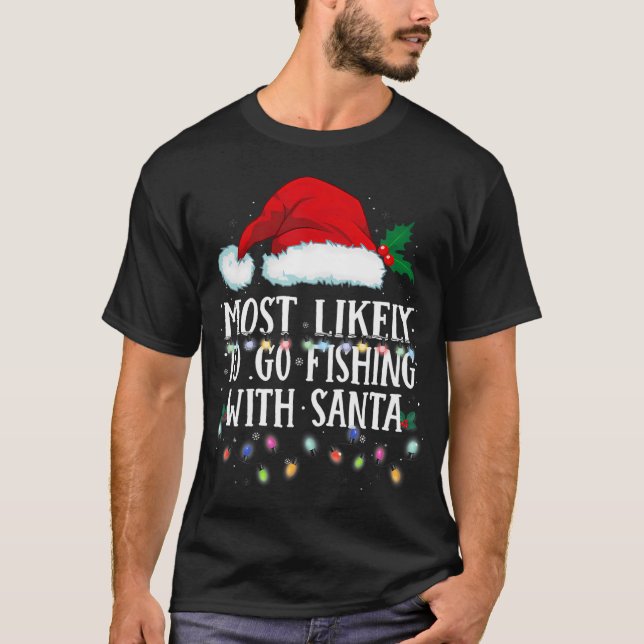 Fishmas krans — Holiday Rainbow Forell T Shirt (Framsida)