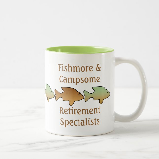Fishmore & Campsome, pensionmugg Två-Tonad Mugg (Höger)