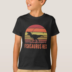Fishsaurus T-Rex Dinosaur - Lustigt Älskare T Shirt