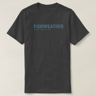 FishWeather svart T-tröja Tee Shirt