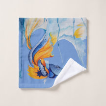 Fishy Ansikte Towel