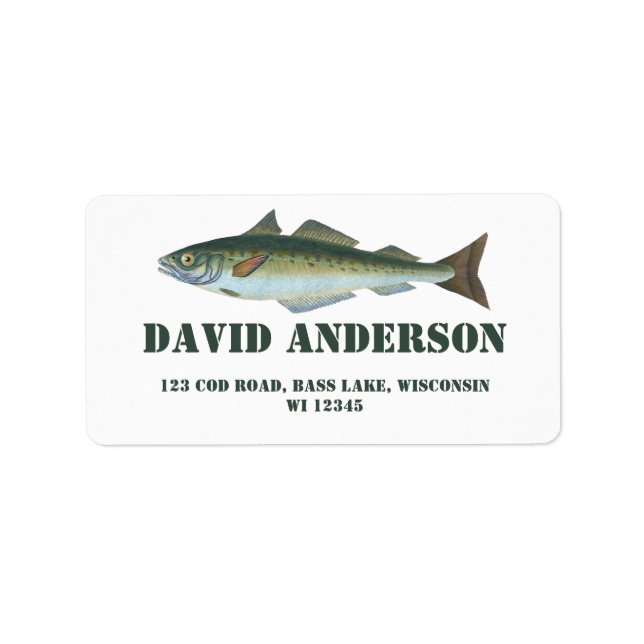 Fisk Adressetikett (Framsidan)