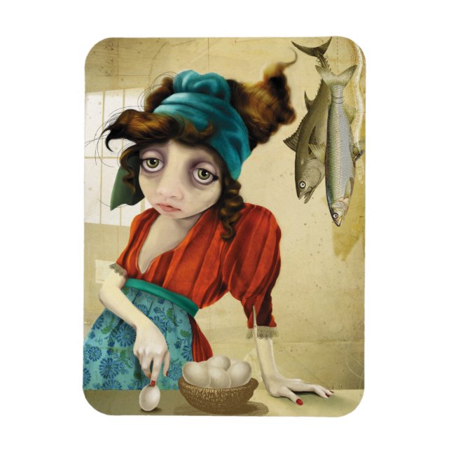 Fisk&ägg Magnet (Vertikal)