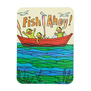 Fisk Ahoy! Magnet