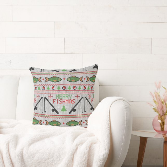 Fisk: Äkta julsötare Kudde (Soffa)