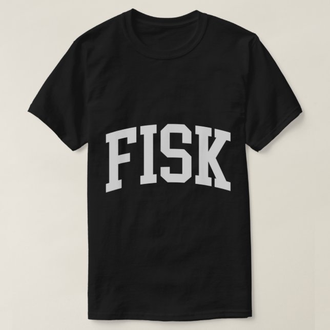 Fisk Athletic Arch College Universiteten Alumni T Shirt (Design framsida)