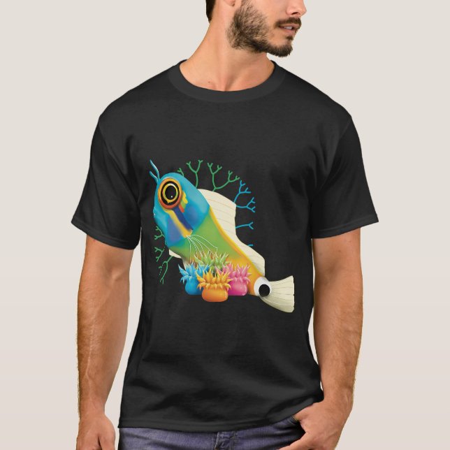 Fisk av arten Tailspot Blenny T Shirt (Framsida)