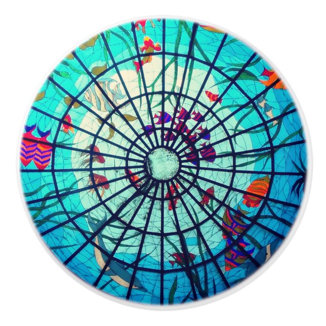 Fisk av tropiska glasfiskar knopp (Framsidan)