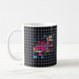 Fisk Bakom Nätillustration Kaffemugg