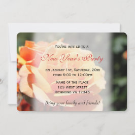 Fisk blomma från gul ros i party inbjudningar